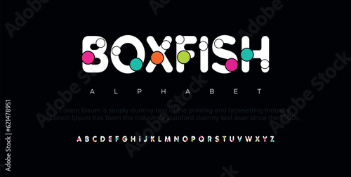 Modern abstract digital alphabet font. Minimal technology typography, Creative urban sport fashion futuristic font and with numbers. vector illustration