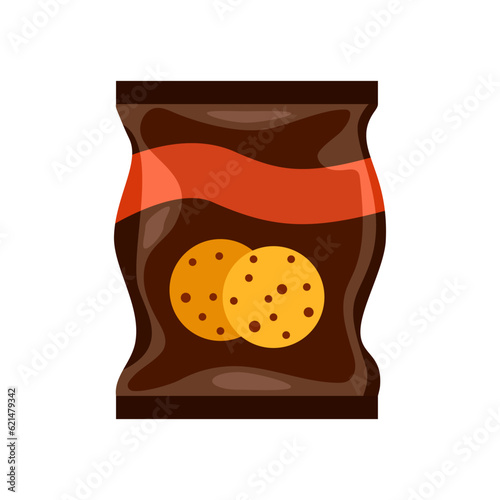 Vending products. Snacks, chips for vendor machine bar. Cold beverages and snack in plastic package merchandising flat vector isolated icons