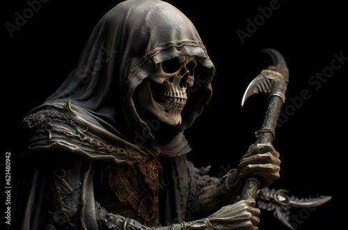 black skull evil skeleton head halloween concept generative ai