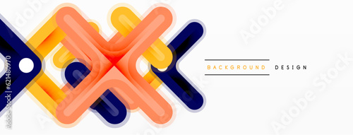 Cross line background minimal geometric template. Design for wallpaper, banner, background, landing page, wall art, invitation, prints, posters