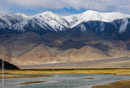 An himalayan landscape in ladakh region