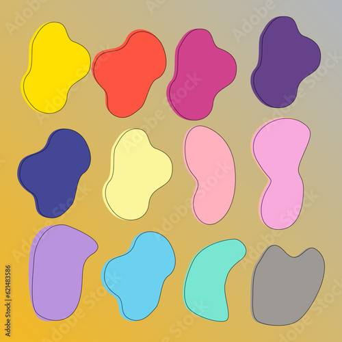 16 blobs shape good for simple design