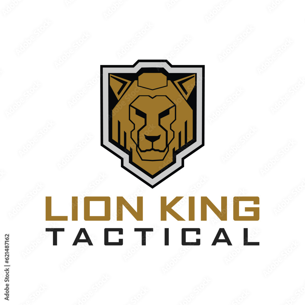 Lion Logo. Lion Tactical military logo Lion Logo. Lion Tactical military logo