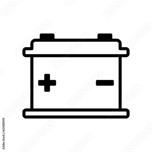 Car battery icon vector