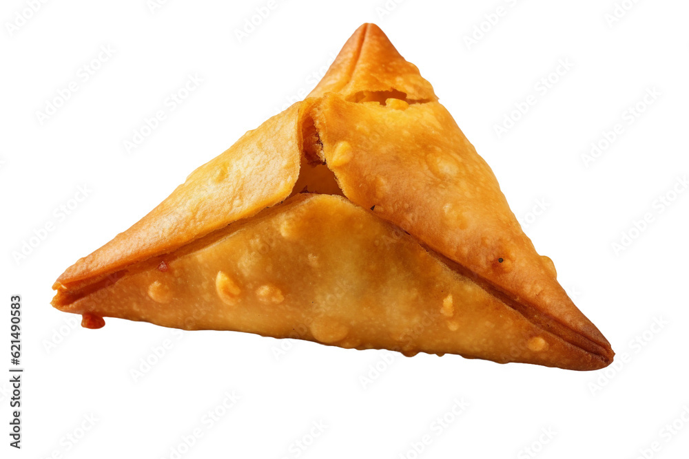 Fried samosa. isolated object, transparent background Fried samosa. isolated object, transparent background