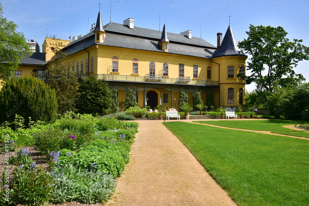 Slatiňany State Renaissance Castle with an adjacent park