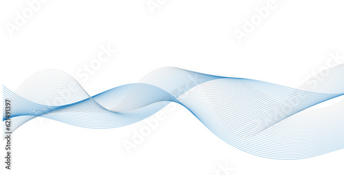 Abstract flowing wave lines. Design element for technology, science, business, modern concept background vector eps 10