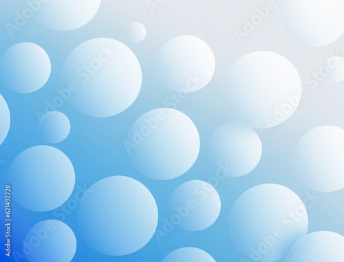 White half transparent circles in the white and blue gradient background  AI