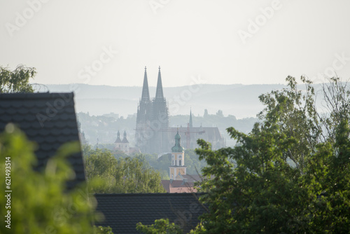 Dom in Regensburg aus der Ferne gesehen photo
