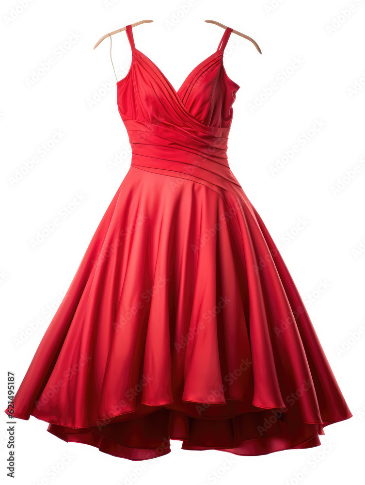 Women's summer red dress