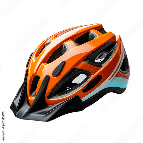 Kids bicycle helmet. isolated object, transparent background