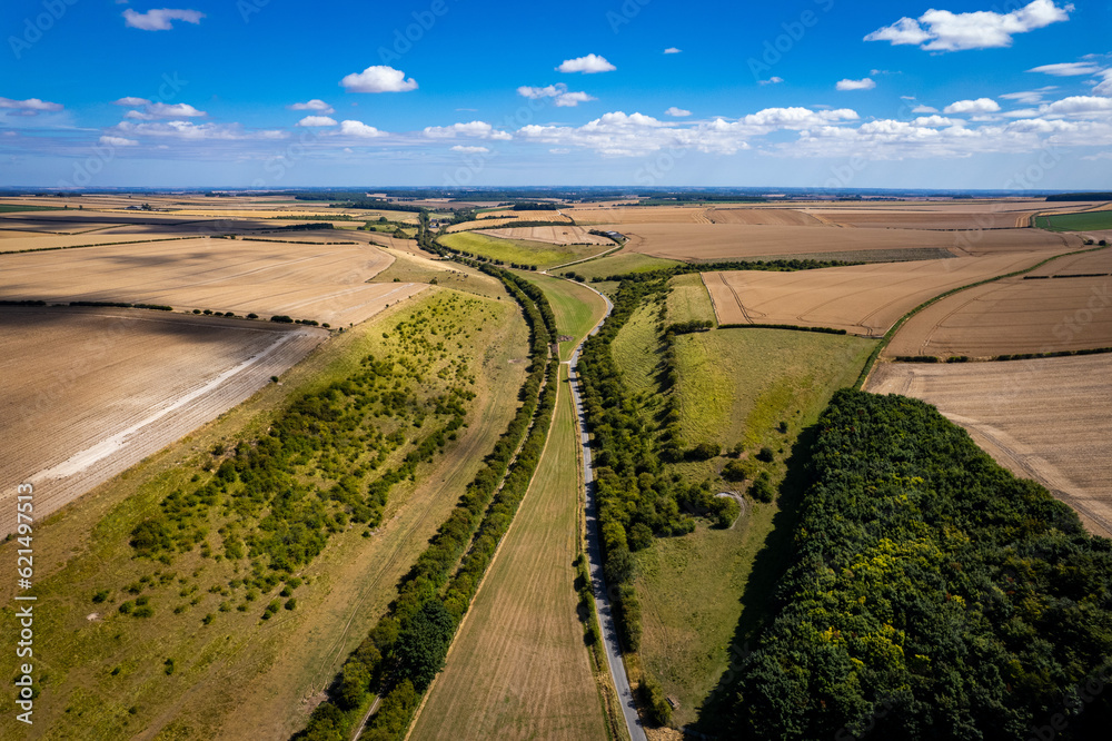 Naklejka premium Goodmanham in the East Yorkshire countryside