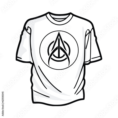 simple abstract religious sect cult t shirt vector illustration template design