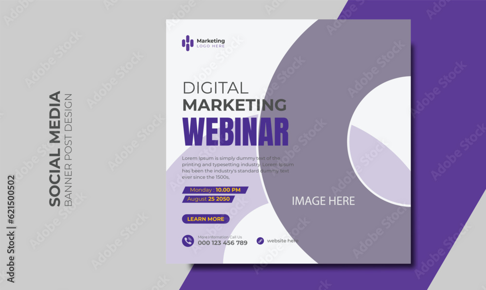 Fototapeta premium Digital marketing Agency social media post design