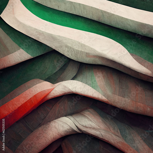 3D Illustration. Abstract architecht background
