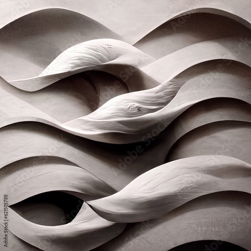 3D Illustration. Abstract architecht background