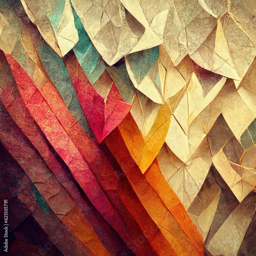 abstract background in origami style. 3d illustration