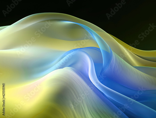 Beautiful colorful transparent fabric background