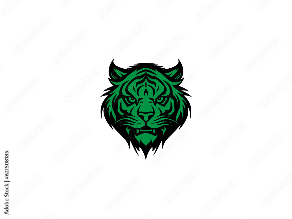 Tiger logo, simple and colorful illustration, transparent background, Premium Photo, Tiger Logo Stock Illustrations, Cool tiger logo vector illustration,