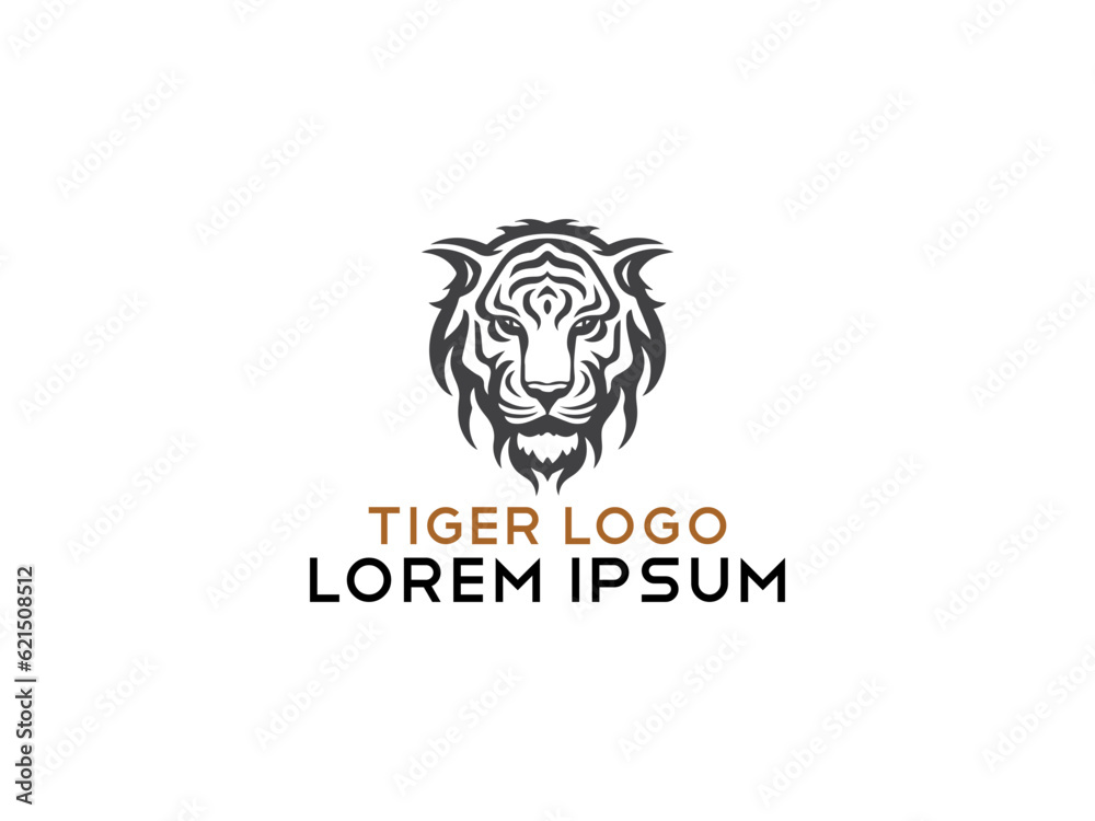 Tiger logo, simple and colorful illustration, transparent background, Premium Photo, Tiger Logo Stock Illustrations, Cool tiger logo vector illustration,