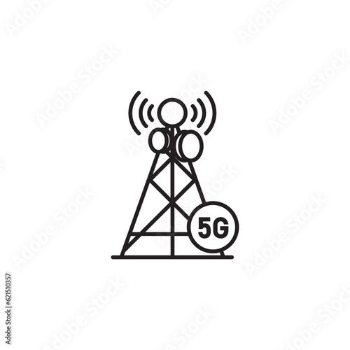 Antenna icon signal, tower, wifi for app web logo banner poster icon - SVG File