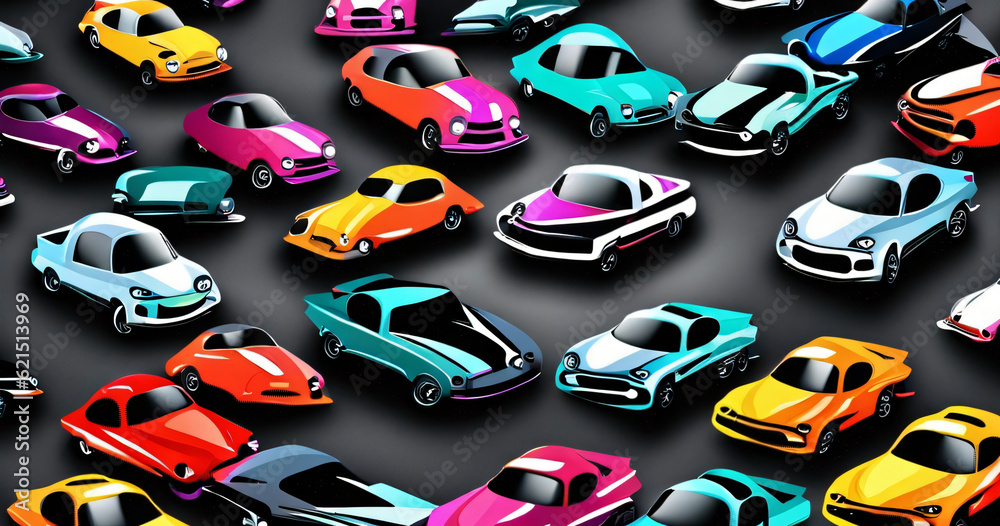 Obraz premium background with a car