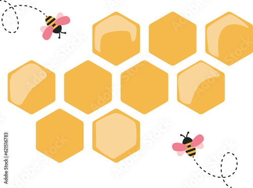 hive, bees and honey. Rosh Hashanah holiday, Jewish new year © jennylipmic