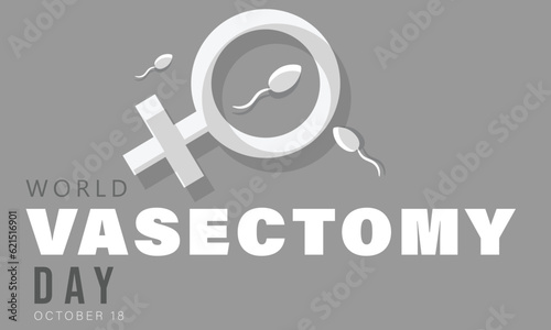 World Vasectomy Day. background, banner, card, poster, template. Vector illustration.