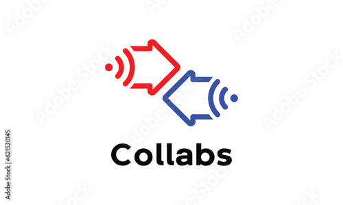 Logo vector modern home control internet signal network device connection house technology secure