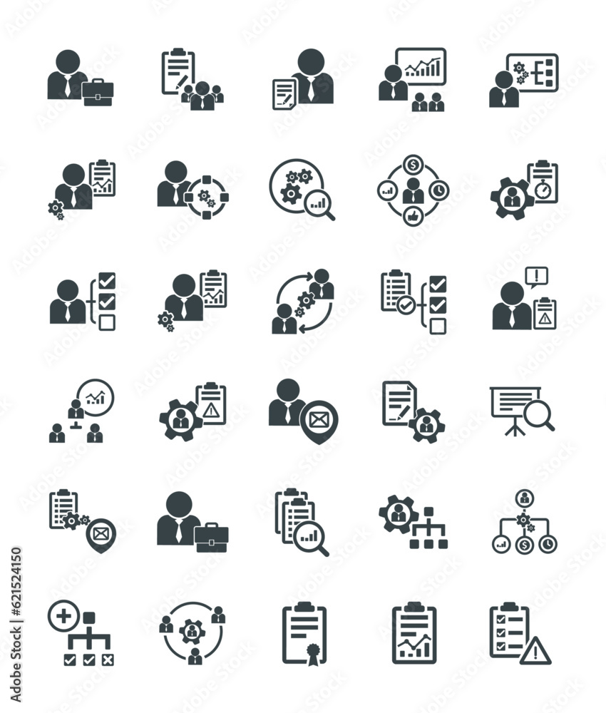 Project Management Icons - Vector illustration Project Management Icons - Vector illustration