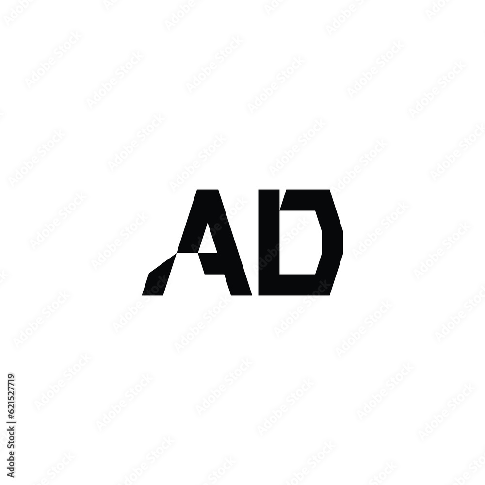 AD monogram logo design letter text name symbol monochrome logotype alphabet character simple logo AD monogram logo design letter text name symbol monochrome logotype alphabet character simple logo