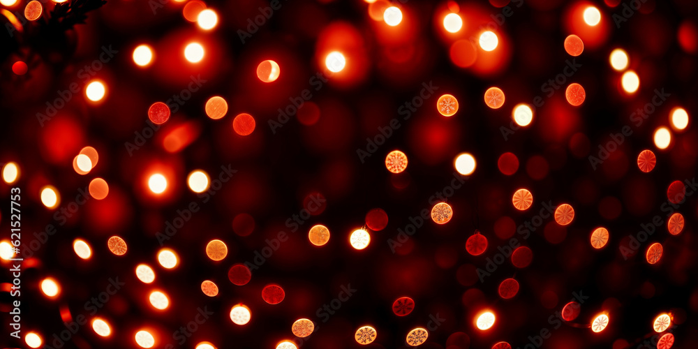 Red Christmas baubles decoration on red background. New Year party background. Minimal style. Flat lay. Red Christmas baubles decoration on red background. New Year party background. Minimal style. Flat lay.