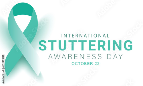 international stuttering awareness day. background, banner, card, poster, template. Vector illustration. photo