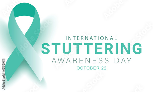 international stuttering awareness day. background, banner, card, poster, template. Vector illustration.