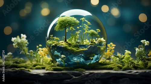 Mini Nature World In Glass Ball © Blake