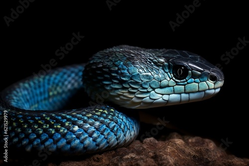 close up of a python. © D