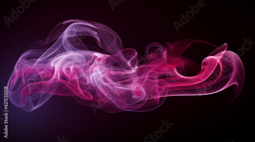 maroon smoke as it dances through the frame, AI-Generated