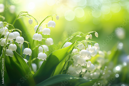 Lily of the Valley with Dew Drops photo