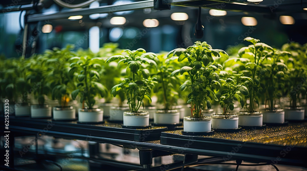Hydroponics farm background, technologies Hydroponics farm background, technologies