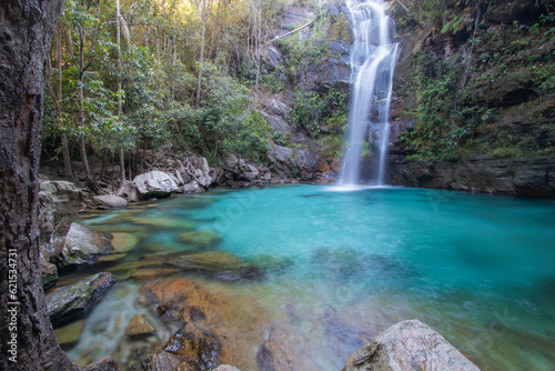 Beautiful and Colorfull Santa Barbara Brazilian Waterfall photo