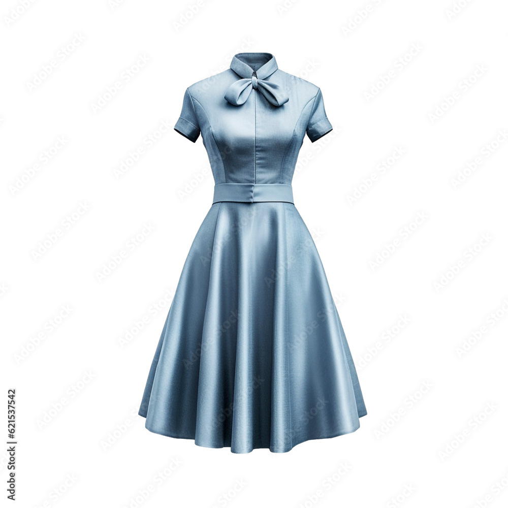 Blue dress isolated on transparent background Blue dress isolated on transparent background