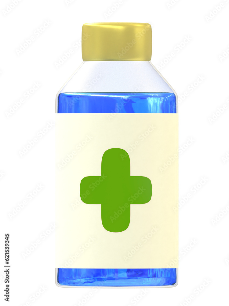 medicine bottle, Rubbing Alcohol bottle or water pills for children 3d illustration and element NO AI medicine bottle, Rubbing Alcohol bottle or water pills for children 3d illustration and element NO AI