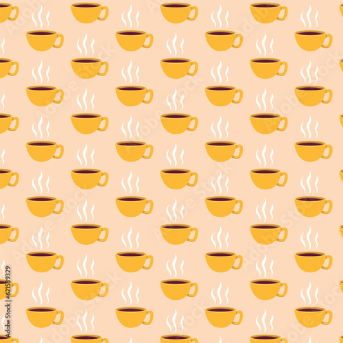 Autumn Pattern Background Element with nature object
