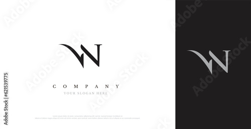 Initial VN Logo Design Vector 