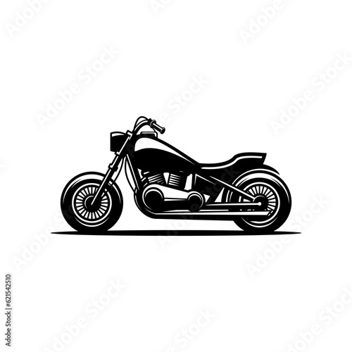 motorcycle vector, biker community vector on white background	
