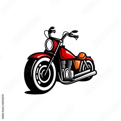 motorcycle vector, biker community vector on white background	
