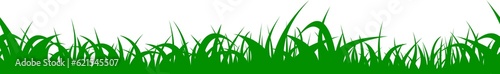 Green grass seamless border. 