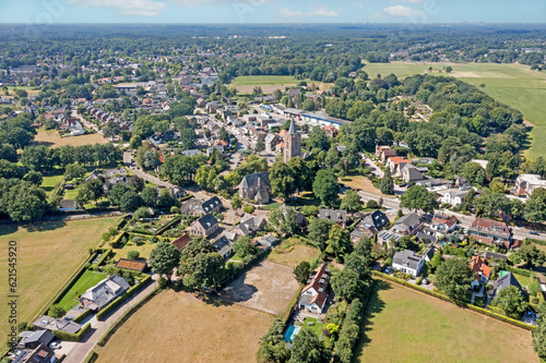 Aerial from the town Soest in province Utrecht the Netherlands photo