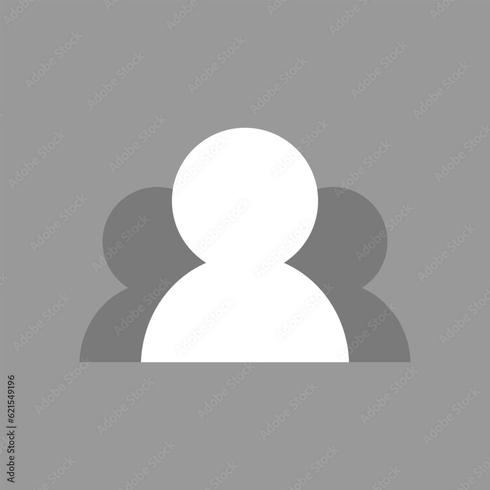 Group profile avatar icon vector. Default social media forum profile photo Group profile avatar icon vector. Default social media forum profile photo