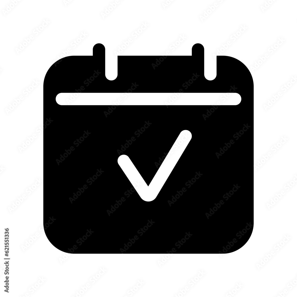 Editable vector check calendar event icon. Part of a big icon set family. Perfect for web and app interfaces, presentations, infographics, etc Editable vector check calendar event icon. Part of a big icon set family. Perfect for web and app interfaces, presentations, infographics, etc